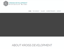 Tablet Screenshot of kroissdevelopment.com
